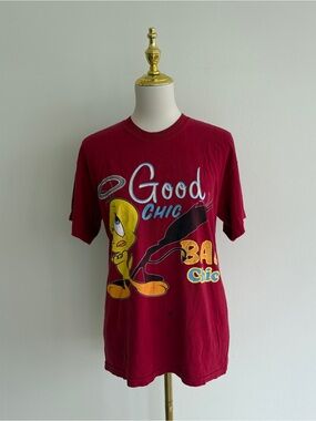Vintage 90s Looney Tunes Tweety Bird & Sylvester Good Chic Bad Chic Graphic Tee